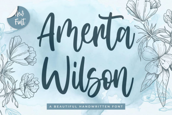 Amerta Wilson Font: A Script Typeface for Digital Designers