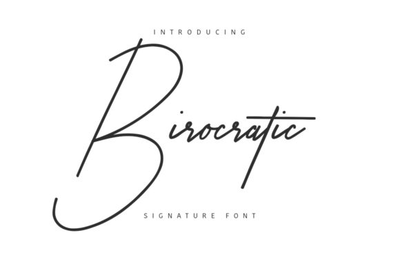 Birocratic Font: A Script Amp Typeface for Digital Designers