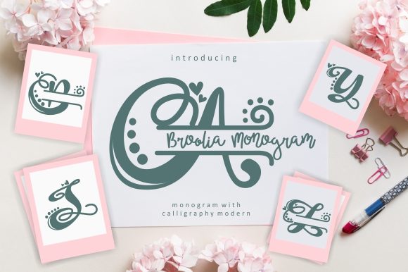 Broolia Monogram Font Review: A Delightful Handwritten Typeface for Branding