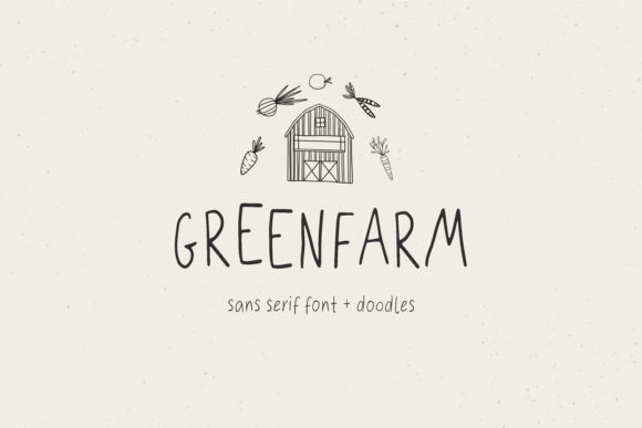 Green Farm Font: A Handwritten Typeface for Natural Editorial Design