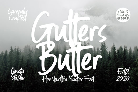 Gutters Butter Font: A Bold Choice for Your Brand Identity