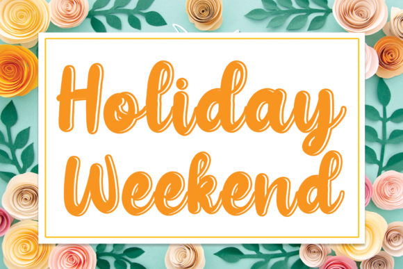 Holiday Weekend Font: A Delightful Display Typeface for Digital Design
