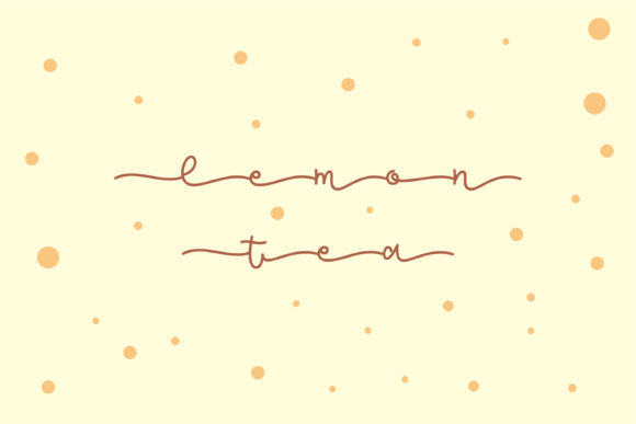 Lemon Tea: A Script Font with a Warm, Handwritten Personality