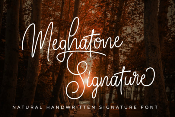 Meghatone Signature: A Premium Handwritten Font for Campaign Creativity