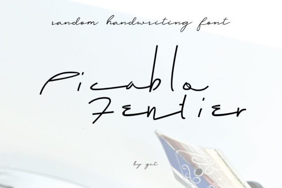 Picablo Fentier: A Handwritten Typeface for Editorial Elegance