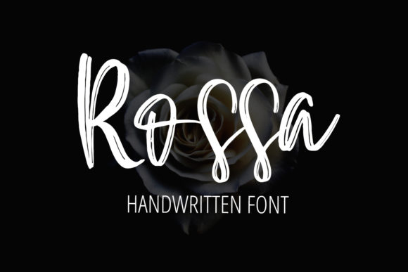 Rossa Typeface: A Sweet Brushed Script for Campaign Creativity