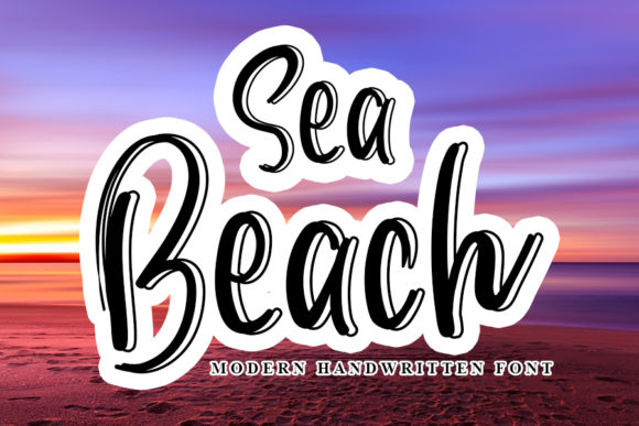 Sea Beach Typeface: A Handwritten Font for Editorial Elegance