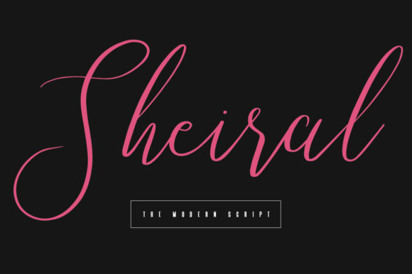 Sheiral: A Handwritten Typeface for Editorial Elegance