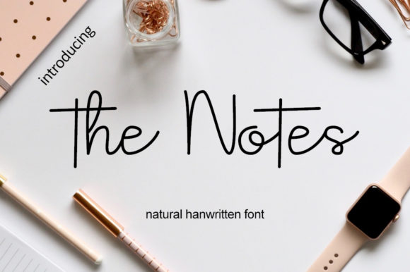 The Notes Font: A Handwritten Typeface for Modern Marketing