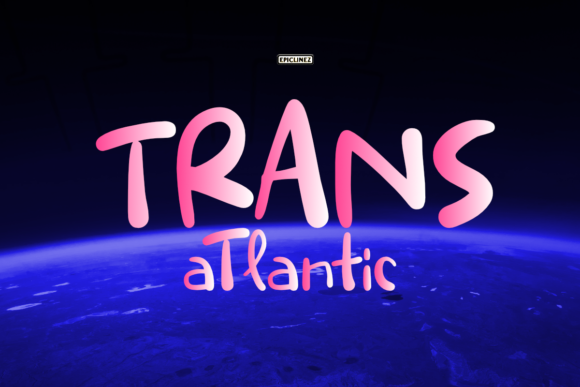 Trans Atlantic Font: A Playful Handwritten Typeface for Editorial Design
