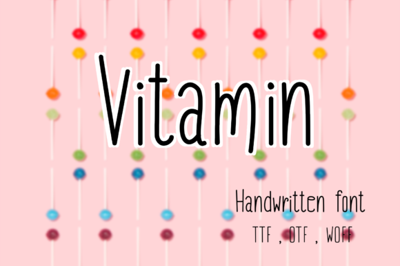 Vitamin Font: A Handwritten Typeface for Crafters and Creative Businesses