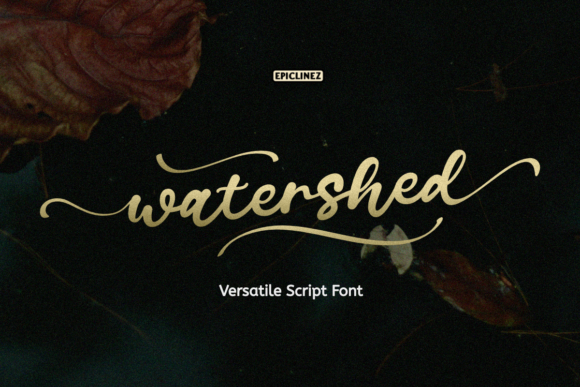 Watershed Font: Elevating Campaigns with a Stylish Script Typeface