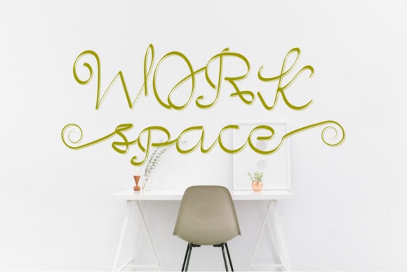 Workspace Font: A Beautiful Script for Craft Projects